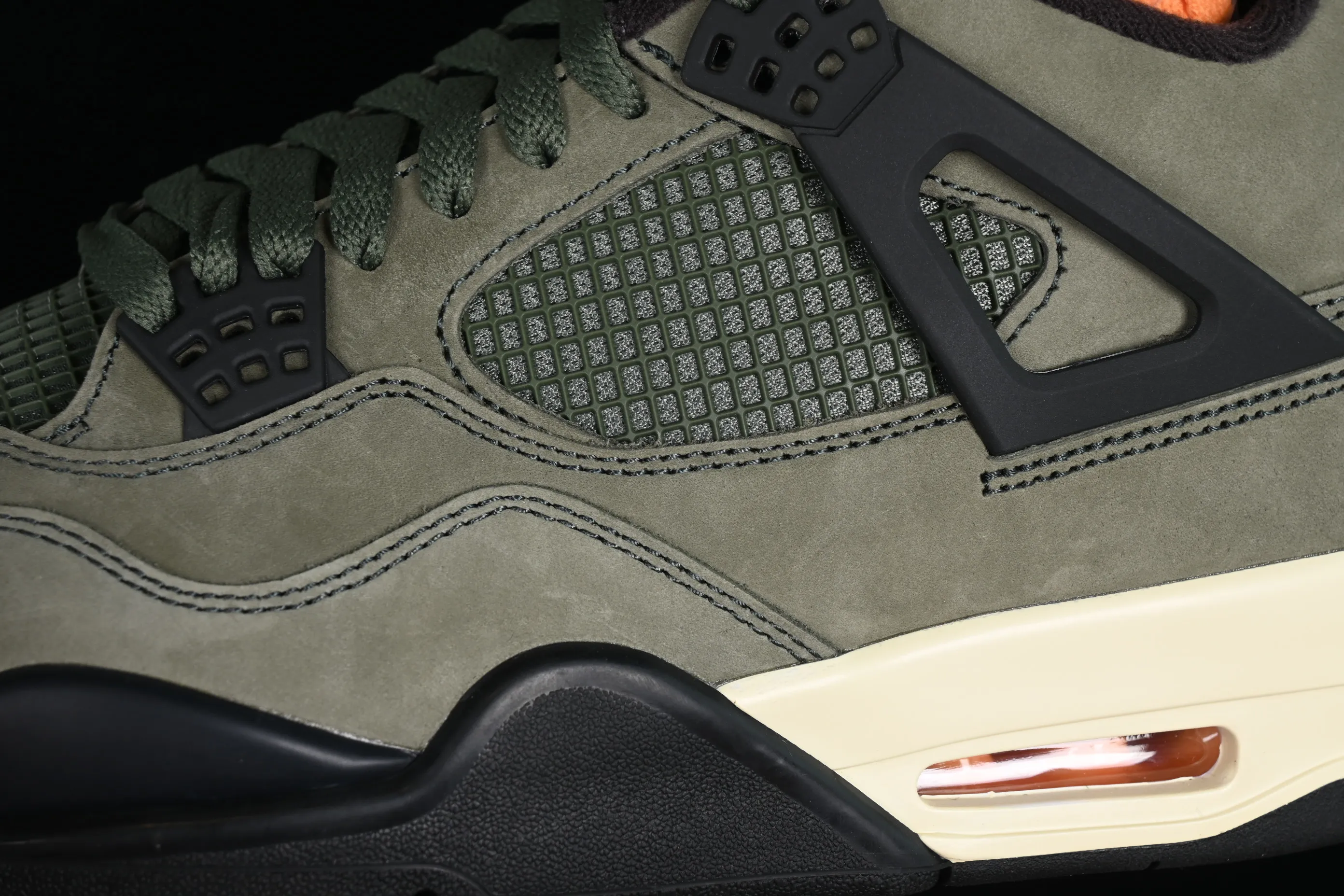 All categories Air Jordan Jordan series basketball shoes Air Jordan 4 GX foreign trade version Air Jordan 4 Retro "Undftd" AJ4 Joe 4 suede military green